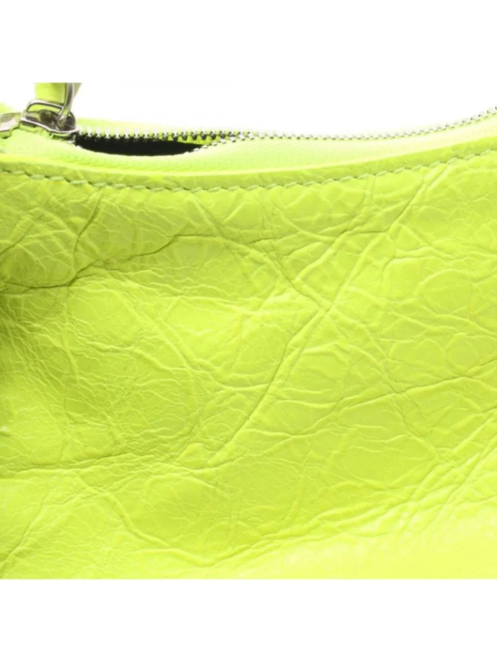 Balenciaga Handbag le Cagole Mini BB le Mini Neon Color 2-Way Yellow Leather